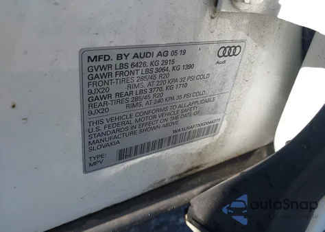2019 Audi Q7 45 Premium/45 Se Premium from USA, damaged, VIN WA1LHAF7XKD044271